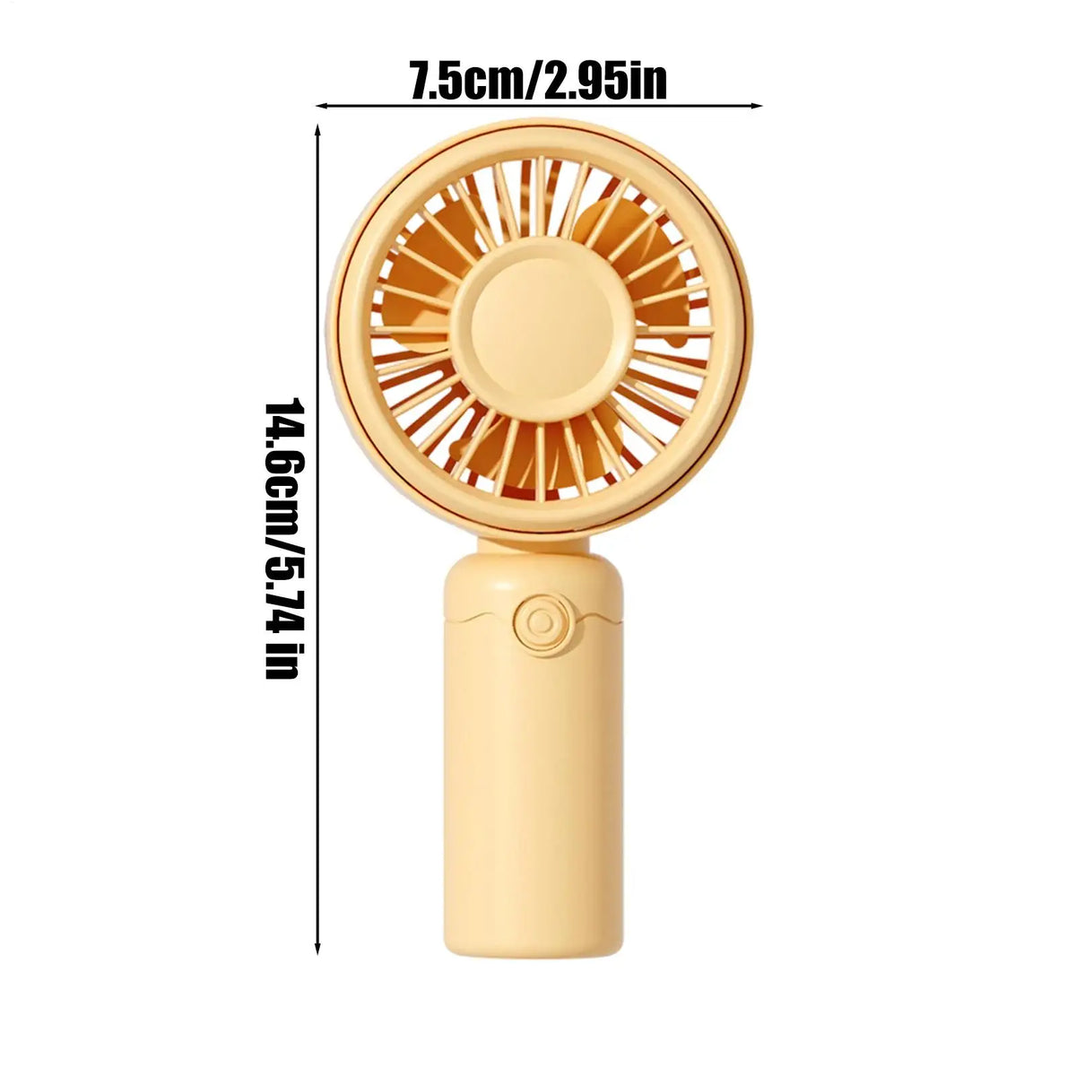 3-Speed USB Rechargeable Quiet Handheld Fan – Portable Mini Handheld Portable Fan Axl