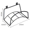 Wall Mounted Garden Hose Holder – Heavy Duty Iron Rack Garden Hose Holder Axl Black