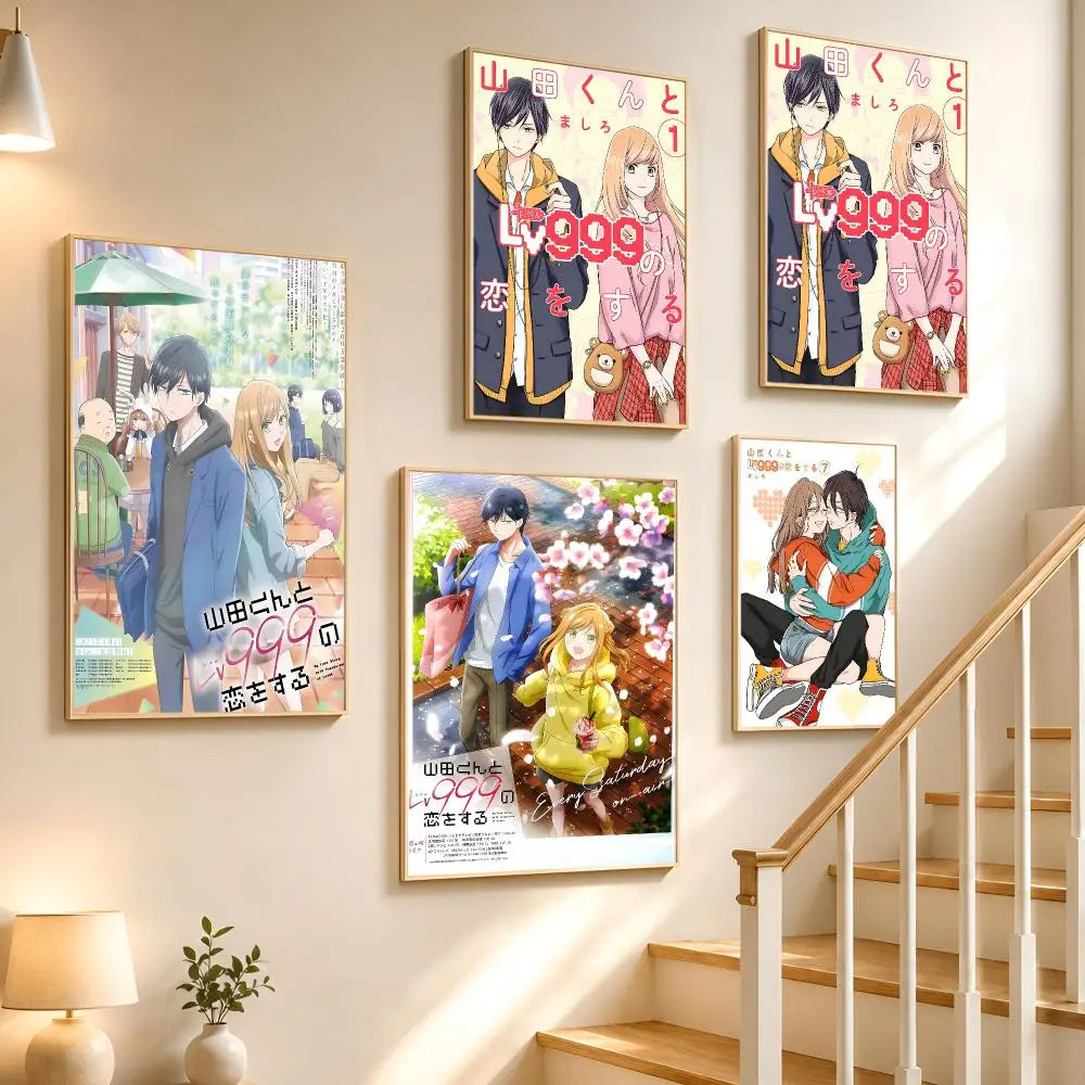Yamada-kun at Lv999 Anime Poster HD Waterproof PVC Wall Sticker Anime Wall Sticker Axl