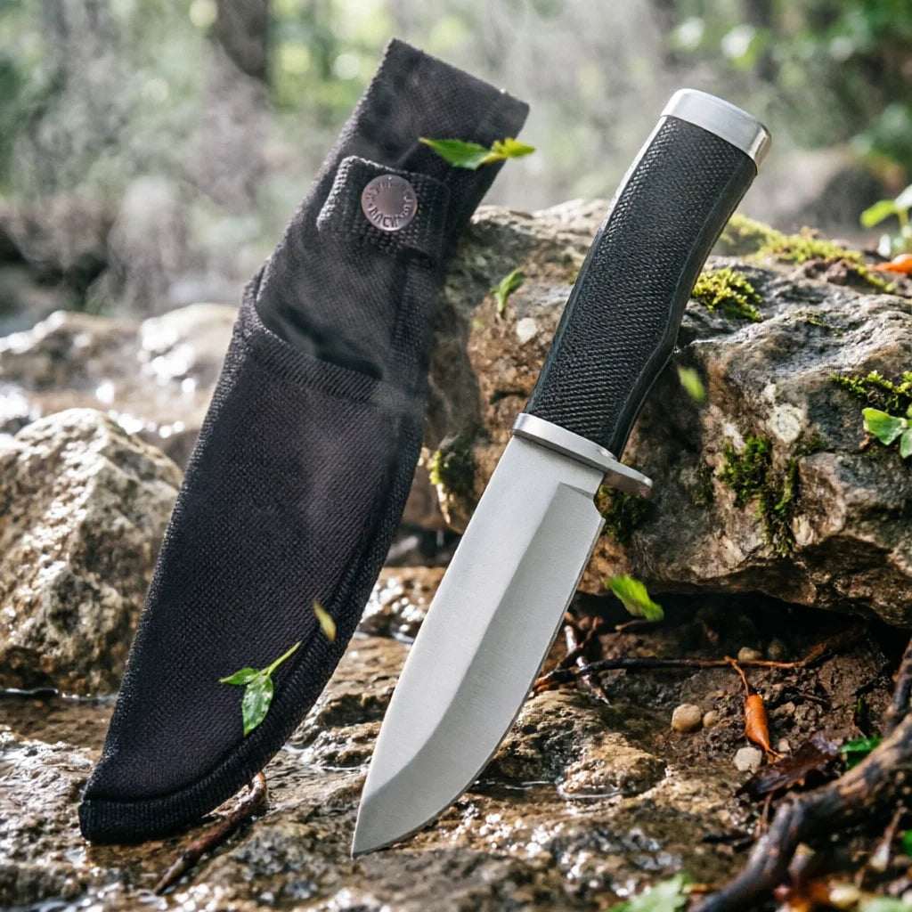 Fixed Blade Outdoor Knife – Stainless Steel & Non-Slip Handle Fixed Blade Knife Axl