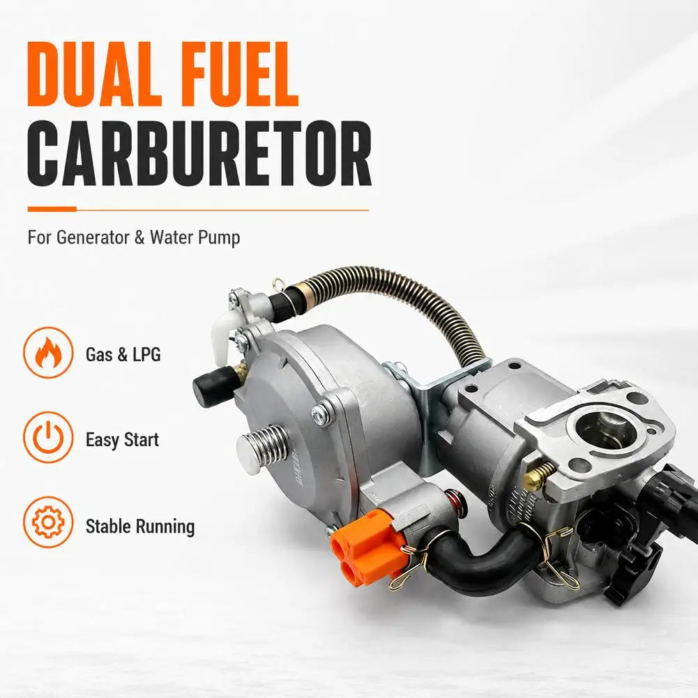 Dual-Fuel Carburetor LPG NG Conversion Kit for GX160 168F Dual-Fuel Carburetor Kit Axl