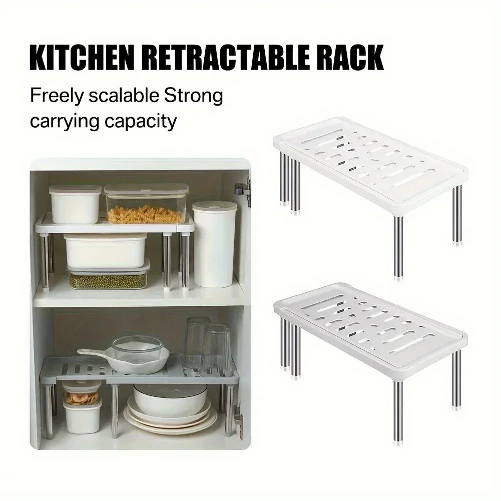 Expandable Storage Shelf Organizer – Adjustable 35–61 cm Rack Storage Shelf Organizer Axl