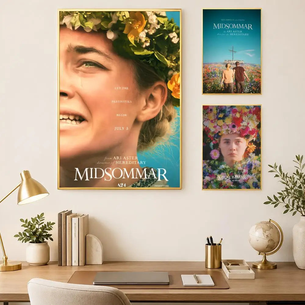 Midsommar Movie Poster Self-Stick HD PVC Wall Art Decor Movie Wall Poster Axl