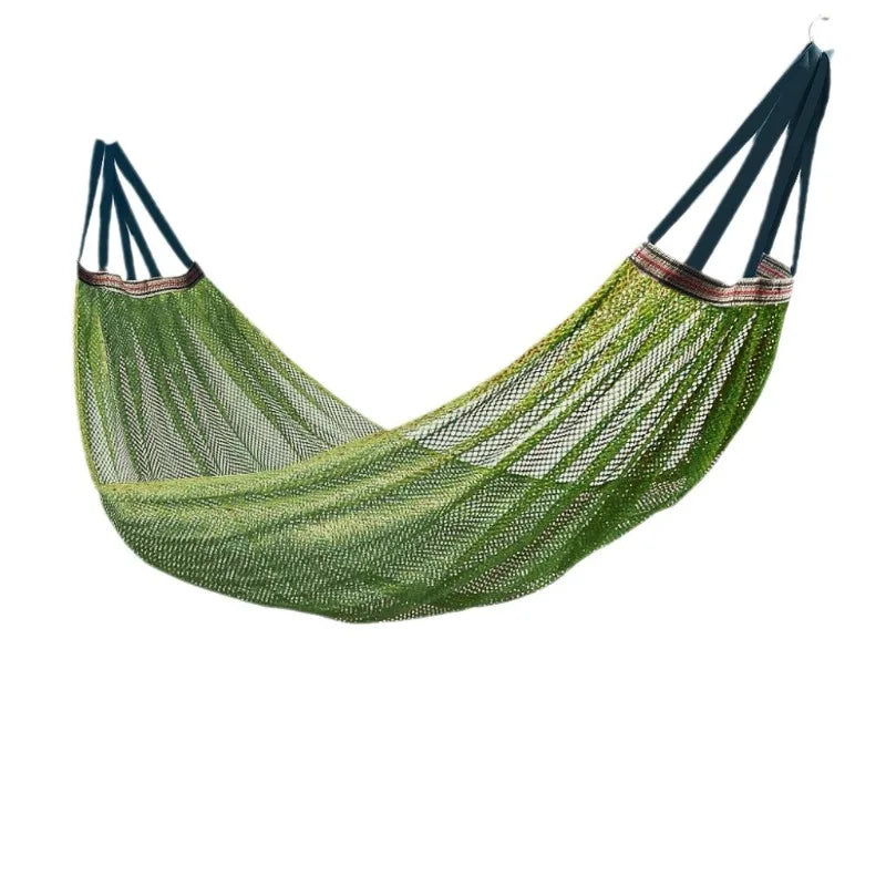 Outdoor Breathable Mesh Hammock – Curved Rod Swing Outdoor Mesh Hammock Axl light green