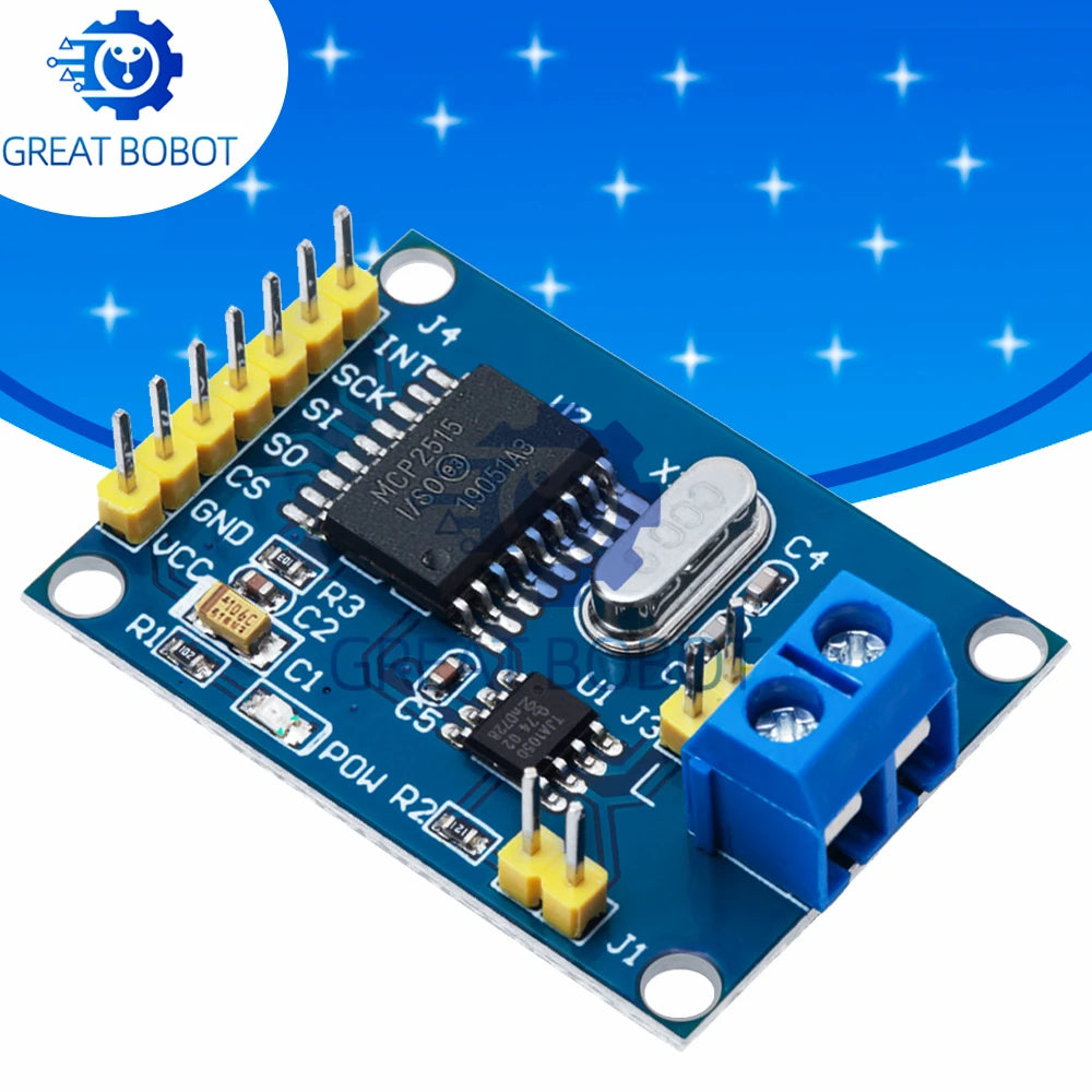 MCP2515 CAN Bus Module TJA1050 SPI for MCU & ARM Controllers CAN Bus Module Axl Default Title
