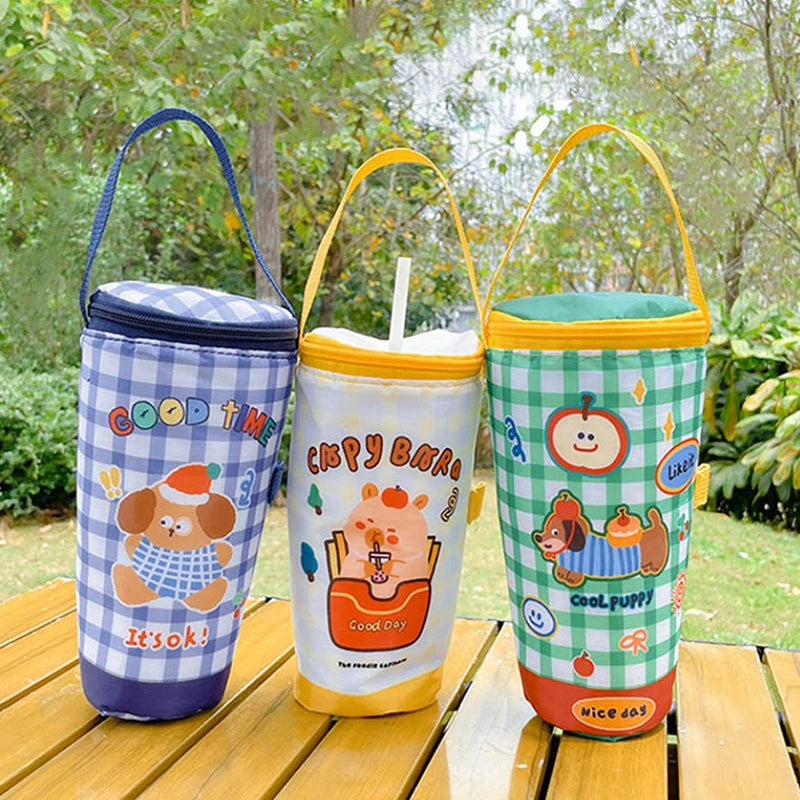 Insulated Cup Carrier Tote Bag – Oxford Cloth Tumbler Sleeve Insulated Cup Tote Bag Axl