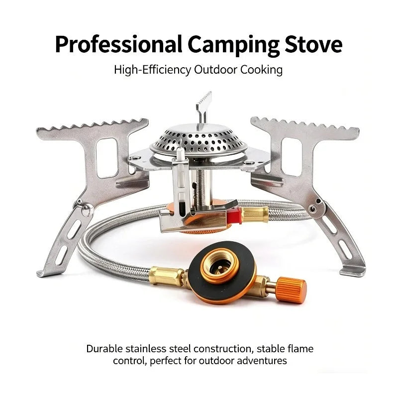 Portable Windproof Camping Gas Stove – High Pressure Burner Camping Gas Stove Axl