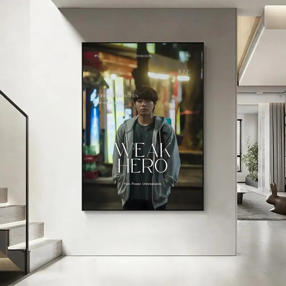 Weak Hero Class Korean Drama Poster – HD Waterproof Wall Art Wall Art Poster Axl White14 50X70cmNoframe