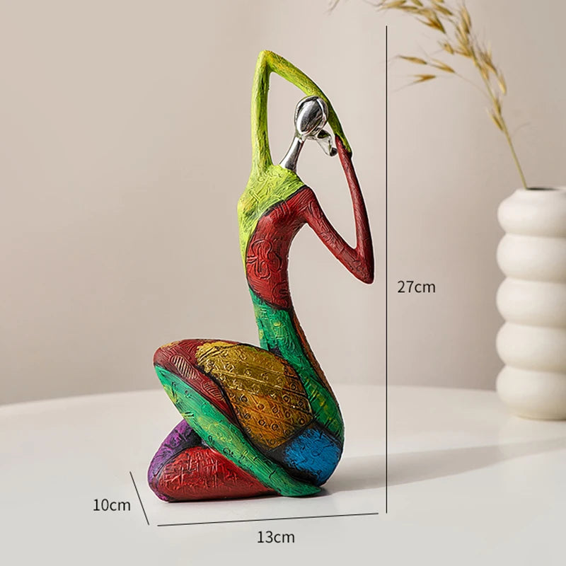 Nordic Abstract Resin Figurine | Luxury Desktop Sculpture Décor Decorative Figurine Axl Style A
