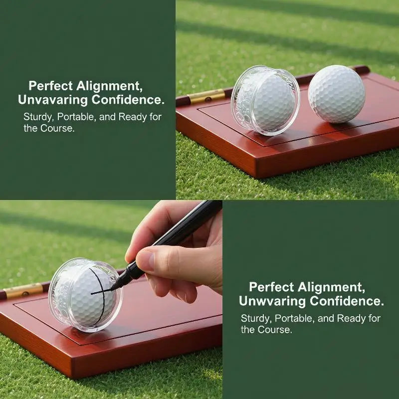 Golf Ball Line Marker & Alphabet Template Drawing Tool Golf Training Aid Axl