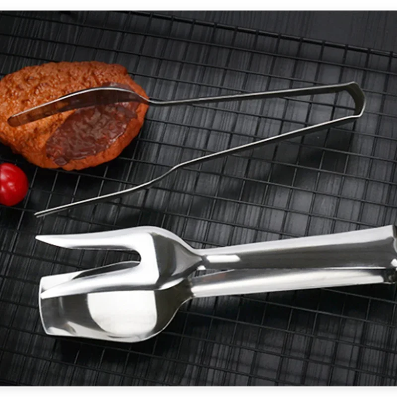 Stainless Steel Food Tongs – Buffet & BBQ Serving Clamp Kitchen Serving Tongs Axl