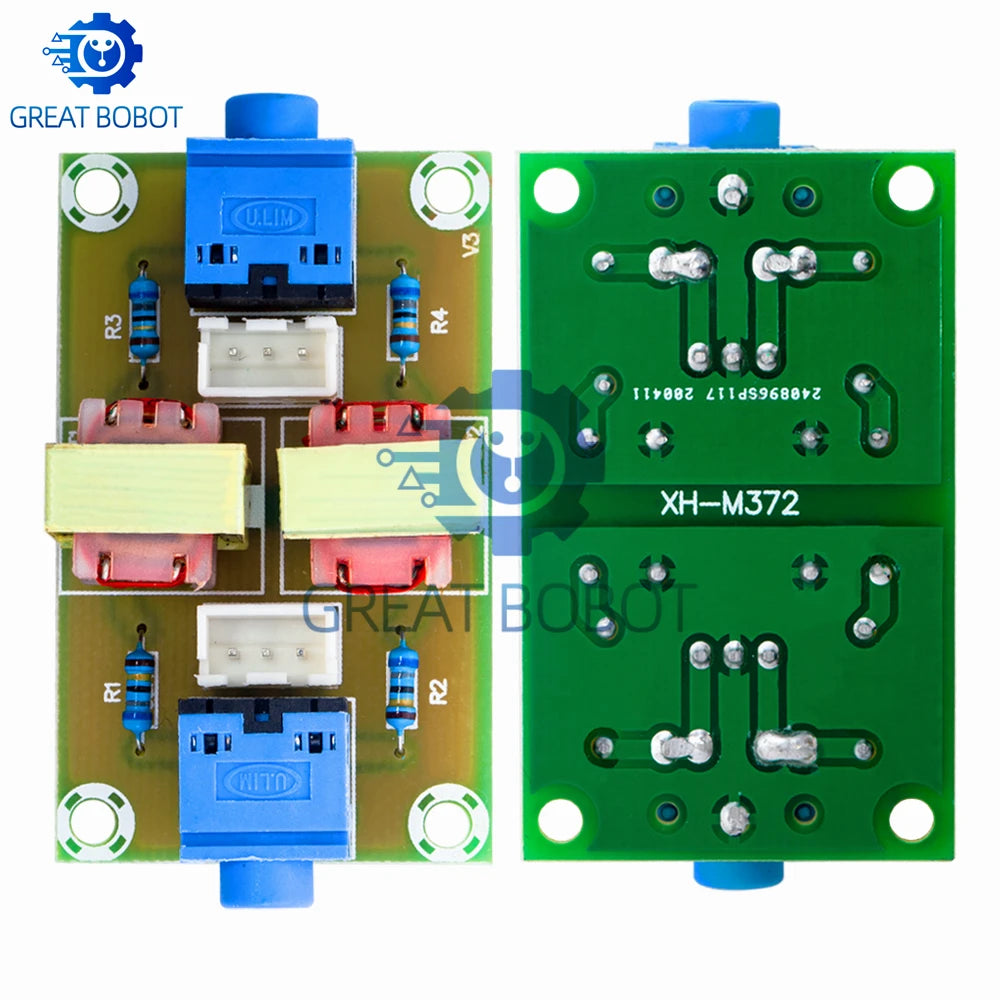 XH-M372 Stereo Audio Ground Loop Isolator Noise Filter Module Audio Isolator Module Axl