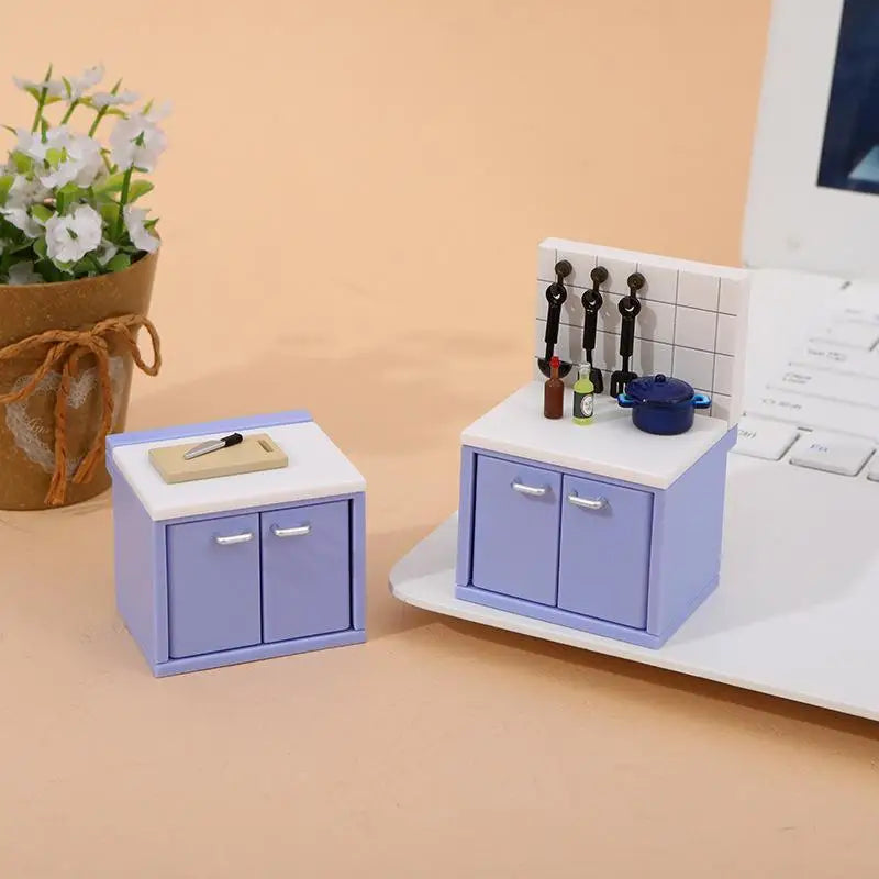 Dollhouse Mini Kitchen Accessories Set – Gas Stove & Utensils Dollhouse Accessories Axl