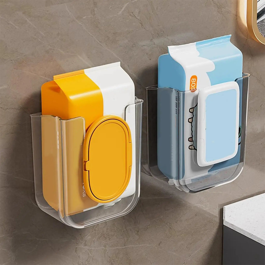 Wall-Mounted Tissue & Wet Wipe Dispenser – No-Drill Tissue Dispenser Axl