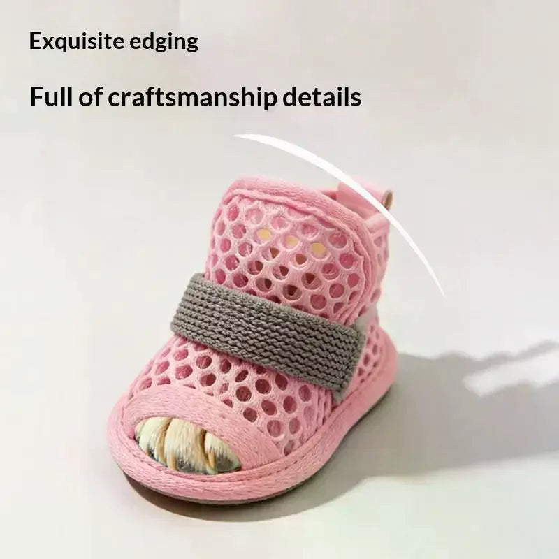 Mesh Dog Shoes 4-Pack – Nonslip Breathable Paw Protectors Dog Paw Protectors Axl
