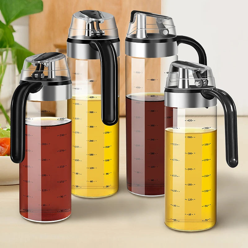 KEMORELA Glass Oil & Seasoning Dispenser Bottle | Drip-Proof Oil Dispenser Bottle Axl