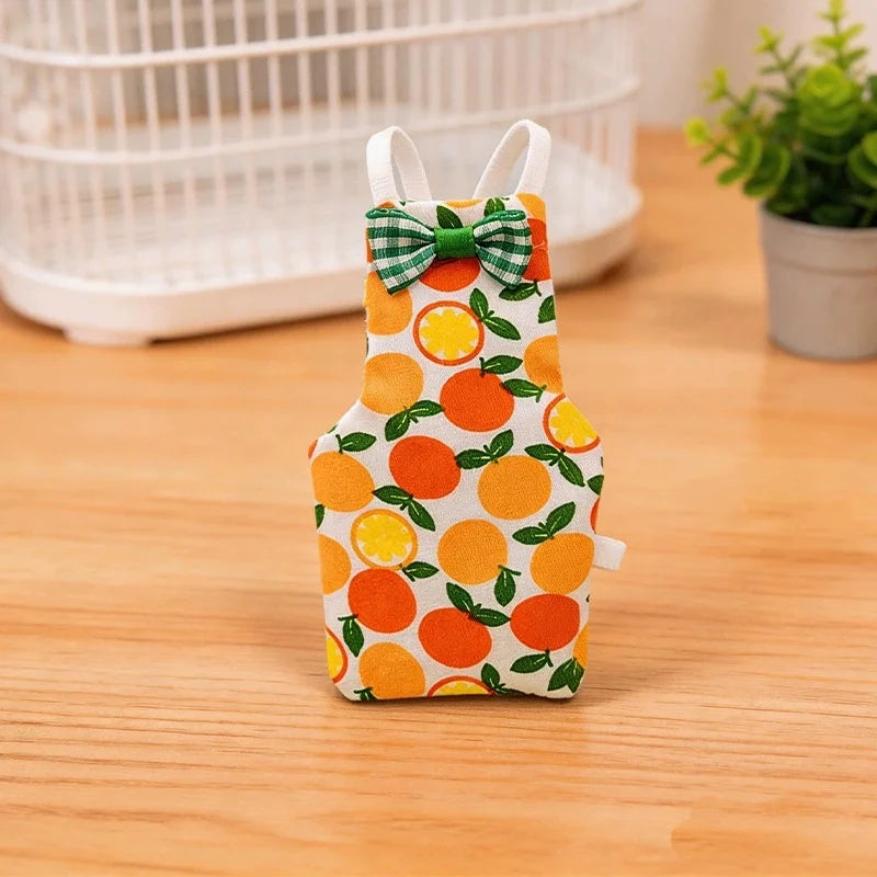 Parrot Flight Suit – Washable Cotton Bird Diaper with Bowtie Bird Flight Suit Axl tangerine M 9x5.5cm