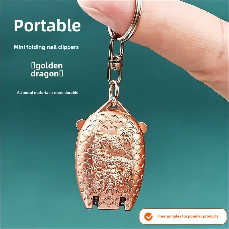 Mini Folding Nail Clipper – Keychain Stainless Steel Cutter Nail Clipper Axl