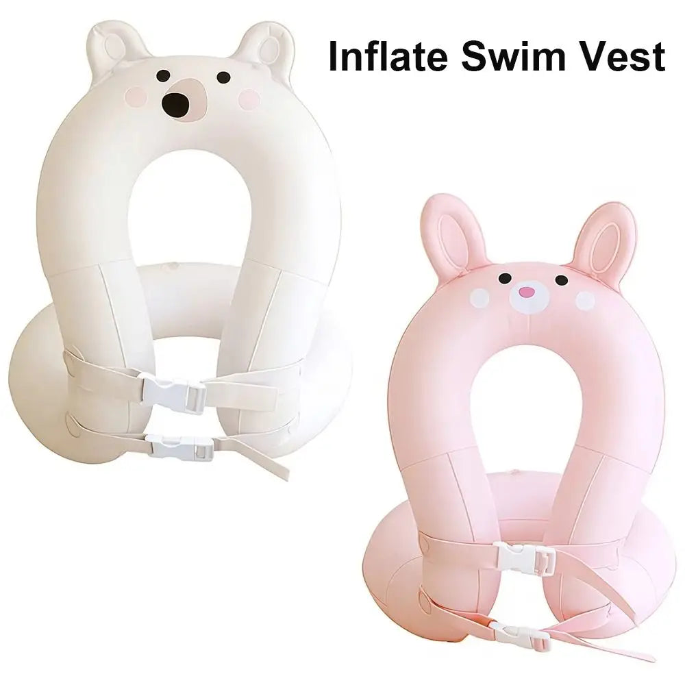 Kids Inflatable Swimming Vest – Adjustable Safety Buckle Float Kids Swim Float Vest Axl