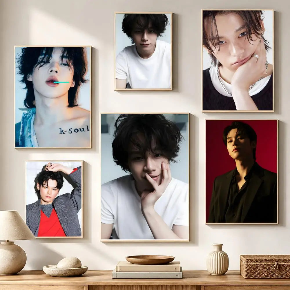 Cha Woo-min HD Waterproof Poster Stickers | Wall Décor & Gift Poster Sticker Axl
