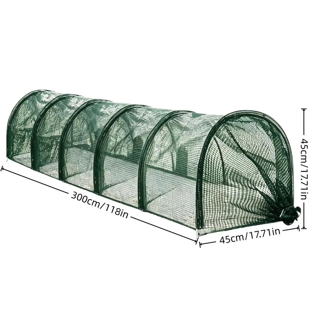 Foldable Chicken Tunnel – Portable Poultry Run for Backyard Poultry Run Tunnel Axl Green