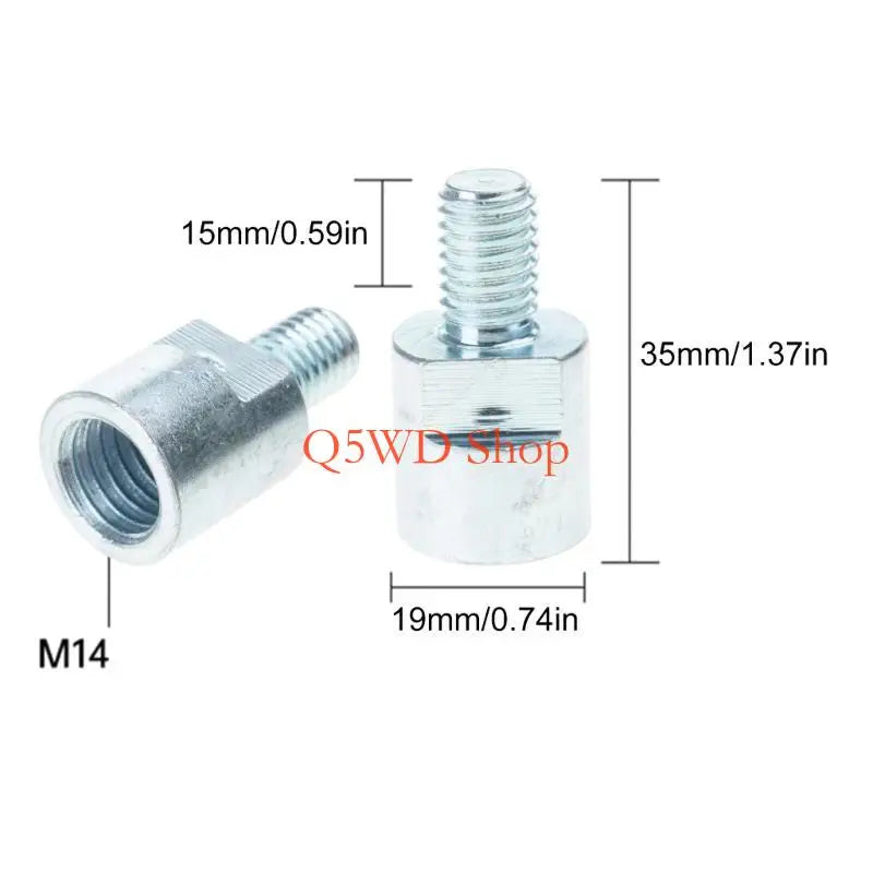 M10 to M14 Angle Grinder Adapter – Thread Converter for Polisher Grinder Thread Adapter Axl