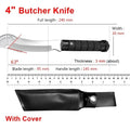 InLeung Stainless Steel Meat Cleaver & Multifunctional Chef Knife Meat Cleaver Knife Axl 1PC-A