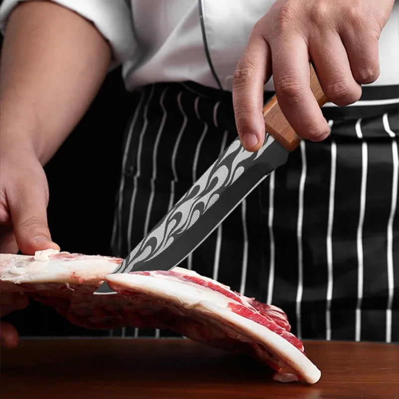 InLeung Forged Boning Knife – Stainless Steel & Wood Handle Boning Knife Axl