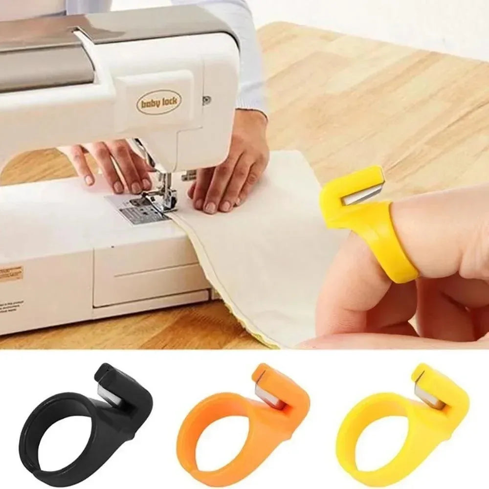 Finger Thimble Thread Cutter Ring – Plastic Sewing Tool 3/10pc Sewing Thimble Tool Axl