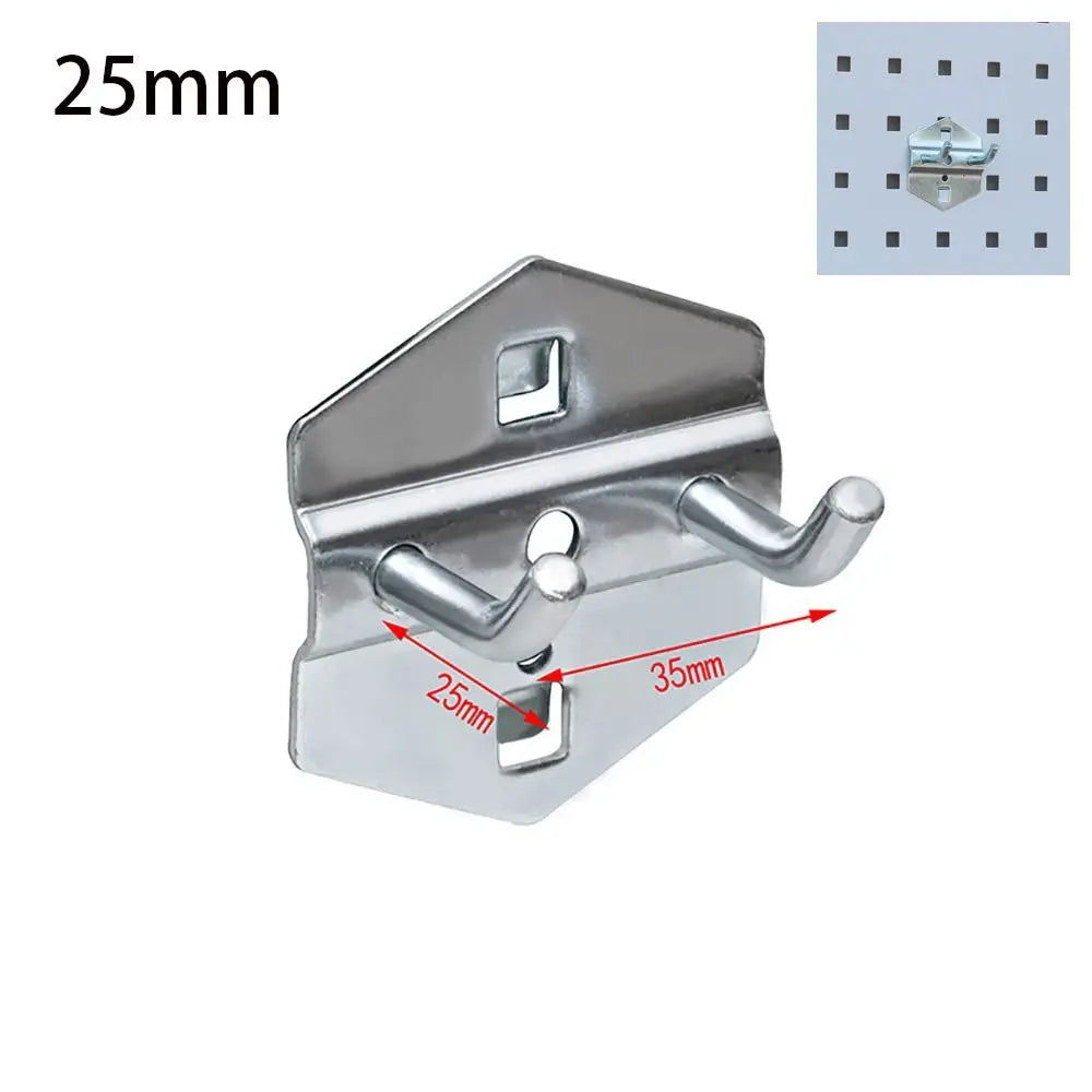 Steel Pegboard Hooks – Wall Mount Hanger for Garage & Kitchen Pegboard Hook Axl 25mm