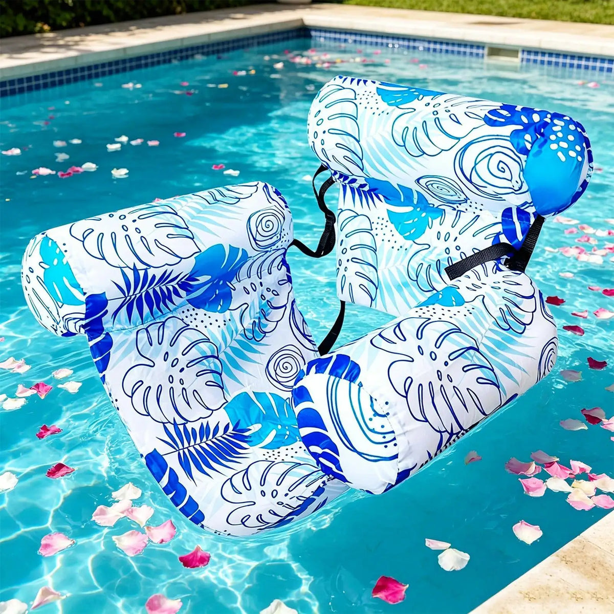 Heavy-Duty Inflatable Pool Chair Float for Adults – Lake & Beach Inflatable Pool Float Axl