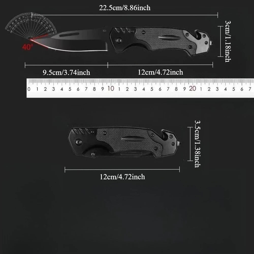 Kelshaw Heavy Duty Folding Pocket Knife – EDC Camping Survival Folding Pocket Knife Axl