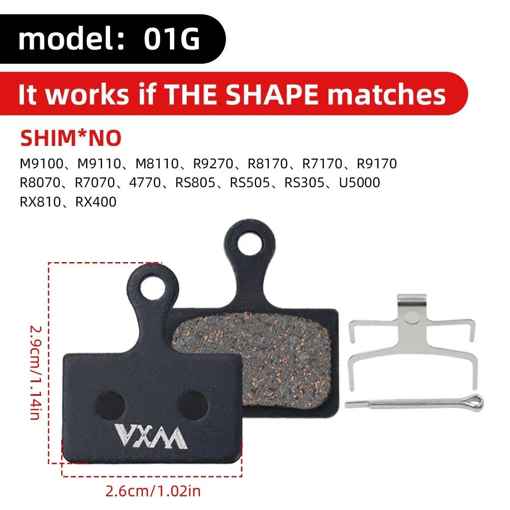 VXM MTB Hydraulic Disc Brake Pads – Semi-Metal, Quiet & Durable Disc Brake Pads Axl 01G