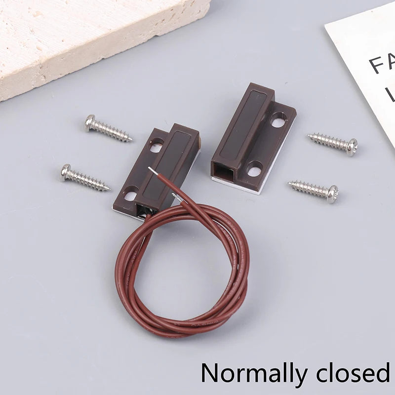 MC-38A Wired Door Window Magnetic Sensor Switch NC/NO Reed Magnetic Door Sensor Axl A1 Normally closed