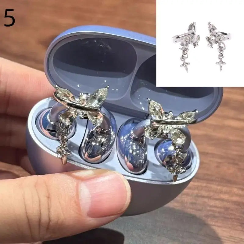 Rhinestone Earbud Decoration Clips – DIY Headphone Charms Headphone Charm Clips Axl N5