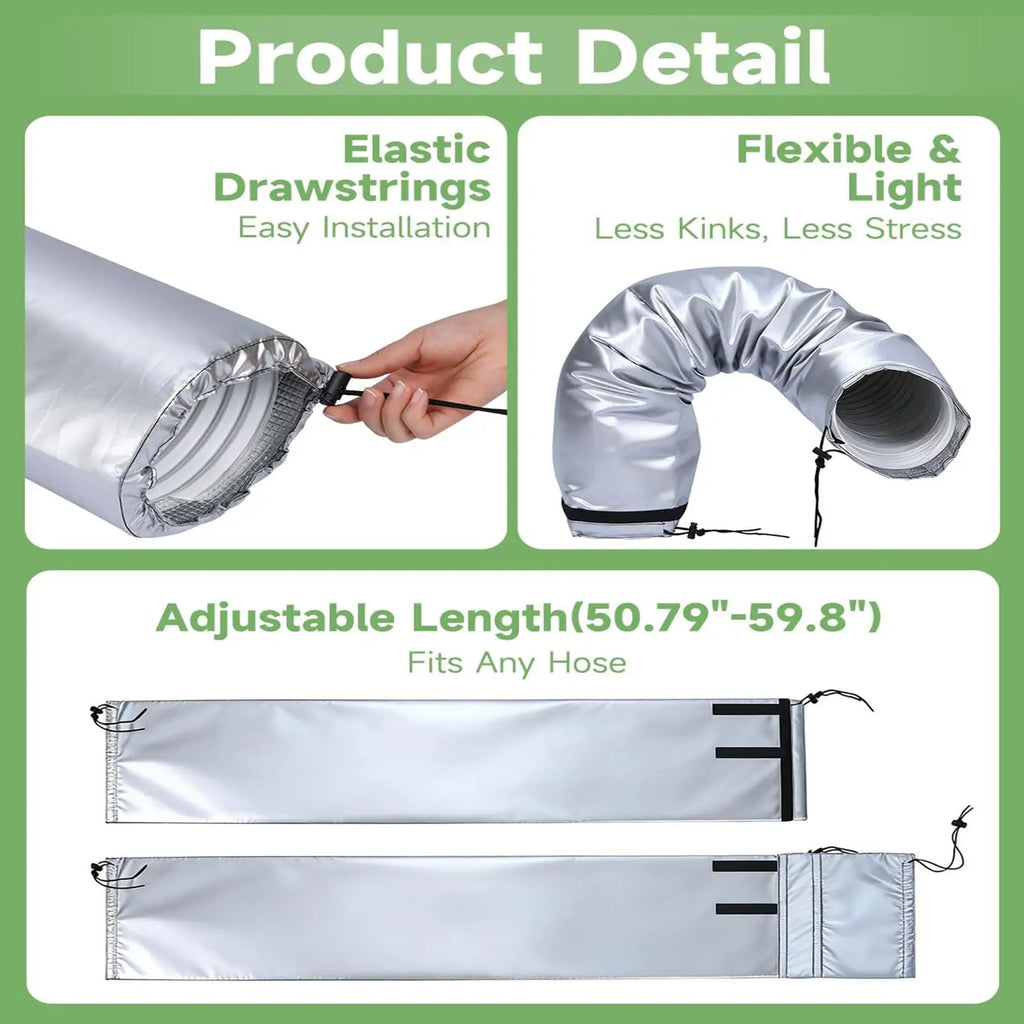 AC Hose Insulation Cover – Adjustable Protective Sleeve AC Hose Cover Axl