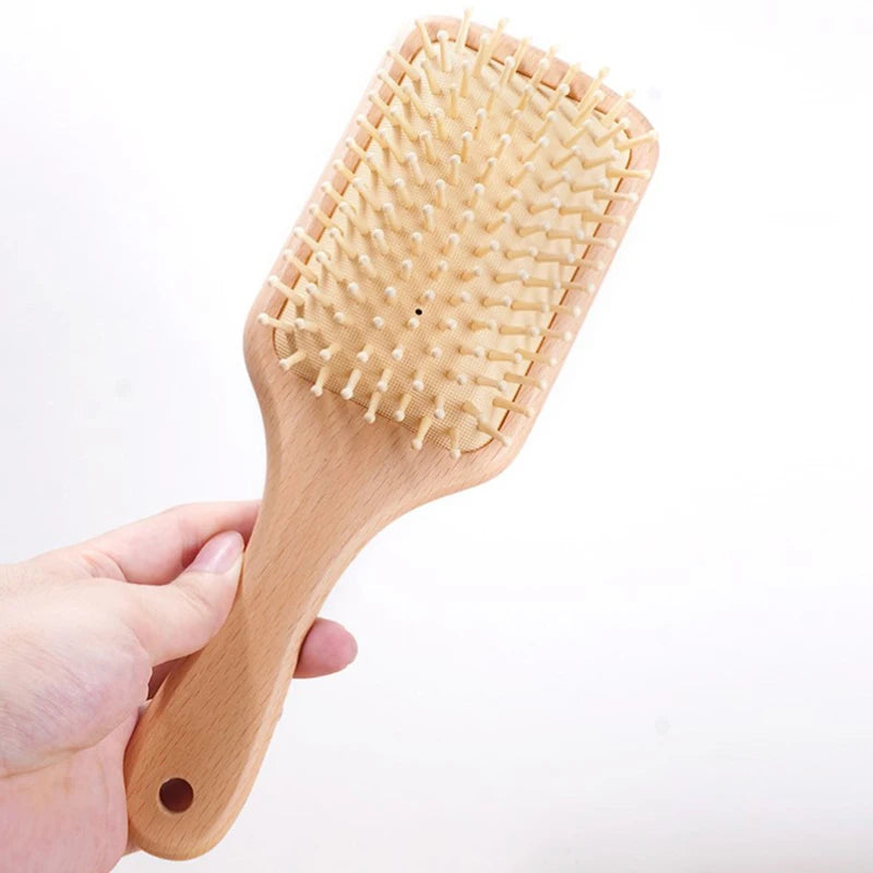 Wood Airbag Massage Hair Brush – Detangling Scalp Comb Hair Massage Brush Axl
