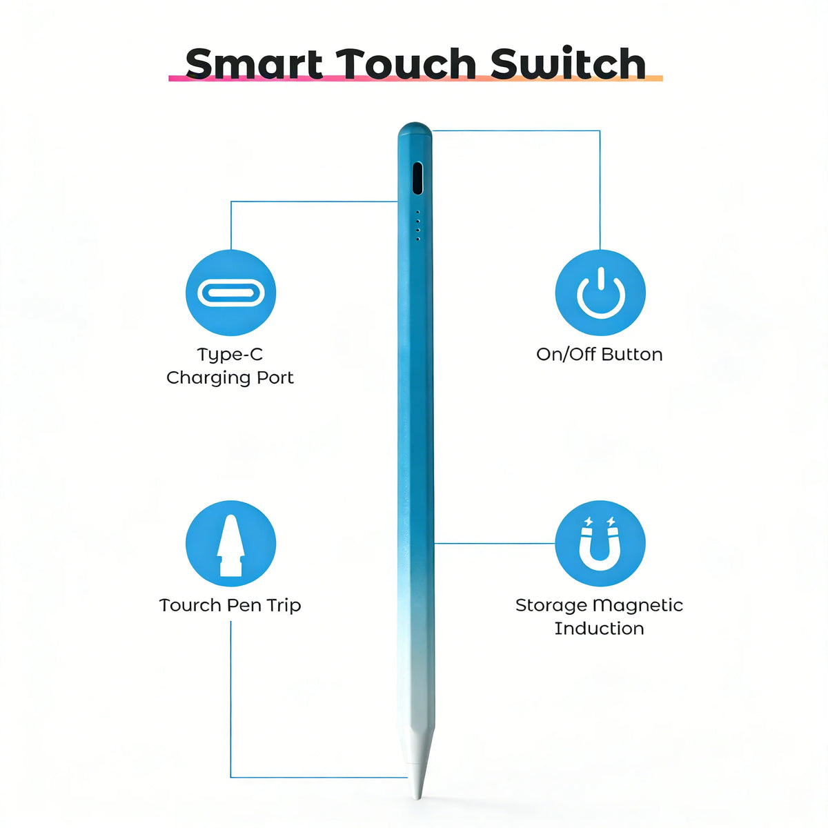 Universal Capacitive Stylus Pen for Smartphones & Tablets Capacitive Stylus Pen Axl