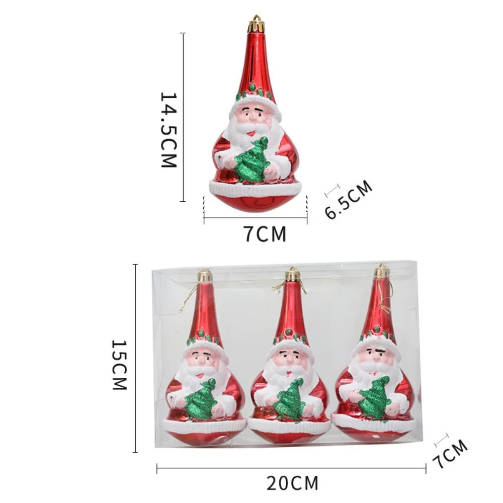 Santa Claus Christmas Tree Ornament – DIY Gift Box Pendant Christmas Tree Ornament Axl B