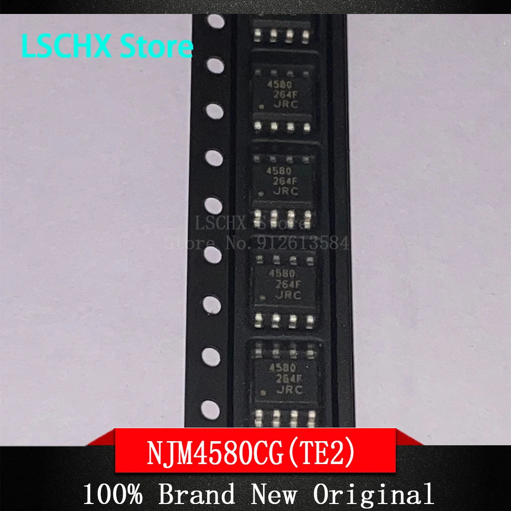 10pcs NJM4580 Dual Op-Amp Audio IC Chips – Multi-Package Pack Op-Amp IC Chip Axl