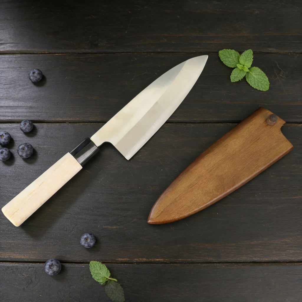 Walnut Wooden Knife Sheath – Wood Blade Guard & Protector Wooden Knife Sheath Axl