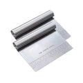Stainless Steel Dough Scraper & Pizza Cutter with Measuring Scale Dough Pastry Scraper Axl 2pcs