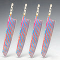 Kiritsuke Knife Blade Set – Titanium Damascus Steel DIY Making Knife Blade Blank Axl Knife Blade-4PCS