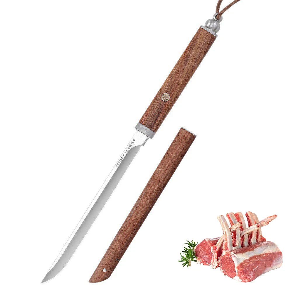 M390 Carbon Steel Boning & Fruit Knife Set – Wood Handle Kitchen Knife Set Axl