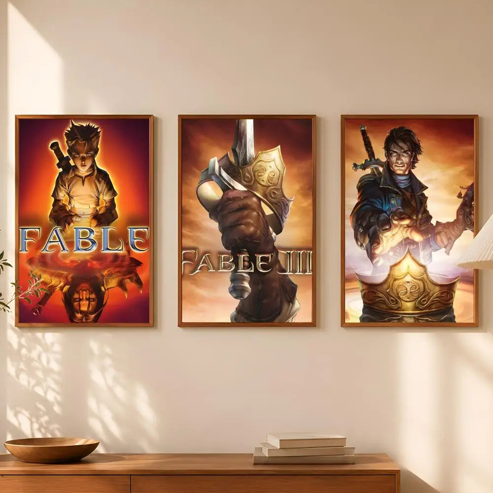 Fable Game HD PVC Wall Art Poster – Self-Stick Waterproof Wall Art Poster Axl