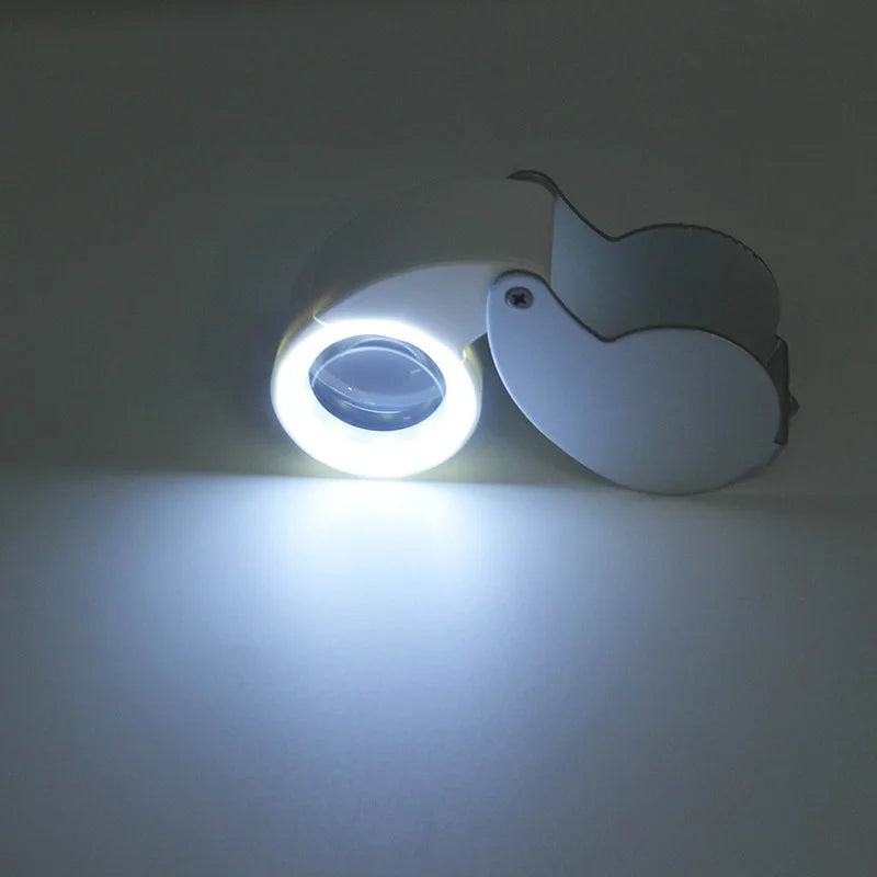 40X 60X LED Magnifier – USB Rechargeable Portable Loupe LED Magnifying Loupe Axl