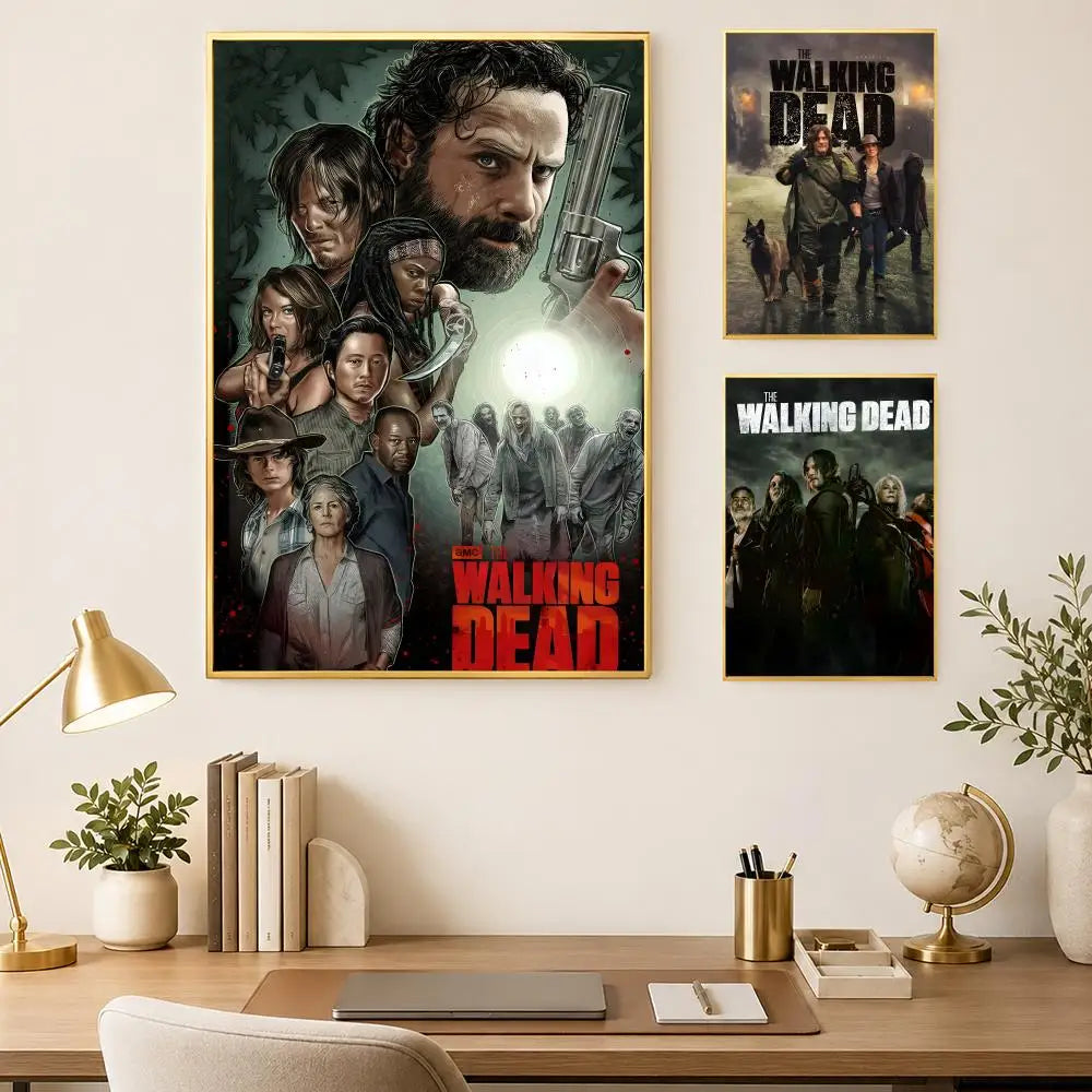 Walking Dead Self-Stick HD PVC Wall Poster – Waterproof Decor Wall Art Poster Axl