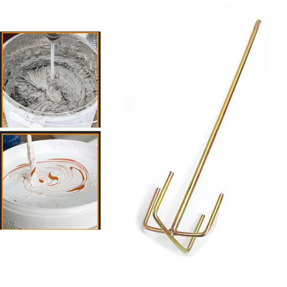 Electric Drill Mixing Paddle – Cement, Plaster & Paint Stirrer Drill Mixing Paddle Axl