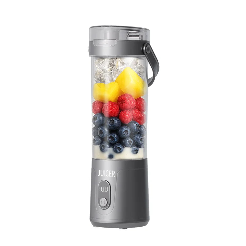 BALASHOV Portable Mini Blender – Rechargeable Fruit Juicer Portable Blender Juicer Axl Light Grey