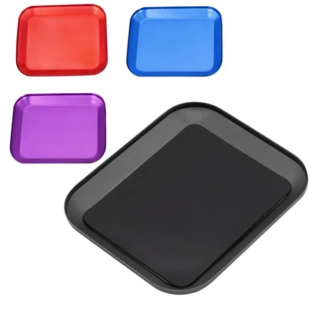 Magnetic Screw Tray – Aluminum Alloy Parts Organizer Disk Magnetic Parts Tray Axl